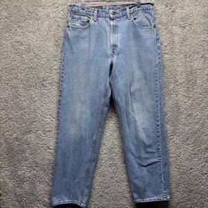 Vintage Levis 565 Jeans Mens 36x32 Blue Loose Fit Wide Leg Denim Made in USA 90s